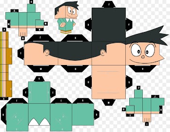 Paper model Goku Paper toys Paper doll - paper toys doraemon 