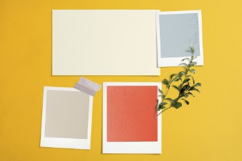 Paper mood board with blank | Free Photo - rawpixel