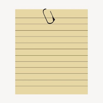 Paper note clip art with copy | Free Photo - rawpixel
