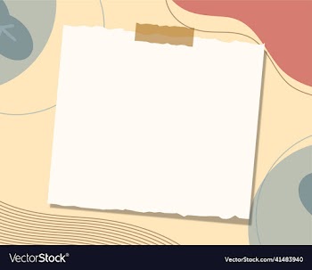 paper note on a minimalist boho style background