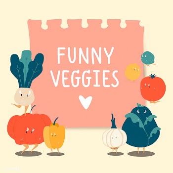 Paper note with funny veggies vector | Free stock vector - 538585