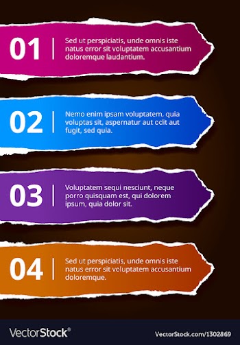  					Paper number options banners vector&nbsp;image														
