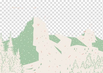 Paper Painting, Color painting mountains transparent background PNG clipart