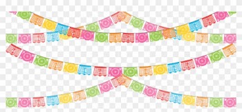 Paper Papel Picado Party Banner Clip Art - Fiesta Clip Art Transparent
