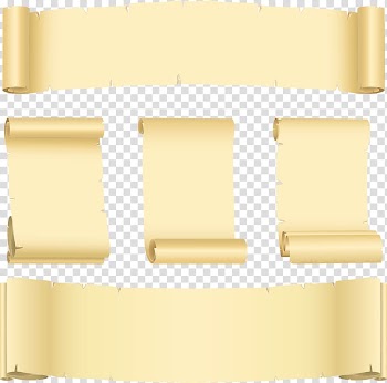 Paper Papyrus Scroll graphics Web banner, Old Paper background transparent background PNG clipart