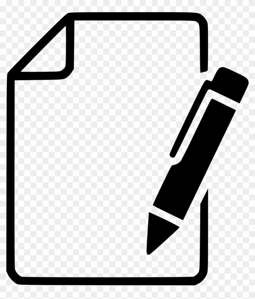 Paper Pen Svg Png Icon Free Download - Pen And Paper Icon