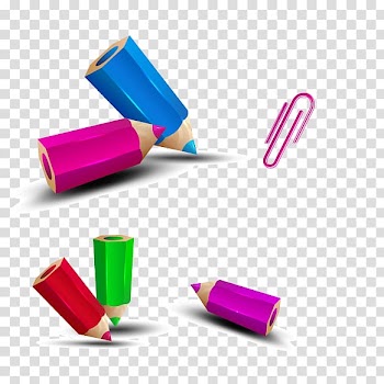 Paper Pencil Web banner, Map dialog box of colored pencils material transparent background PNG clipart