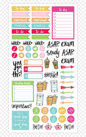 Paper Personal organizer Sticker Filofax Calendar - notebook 