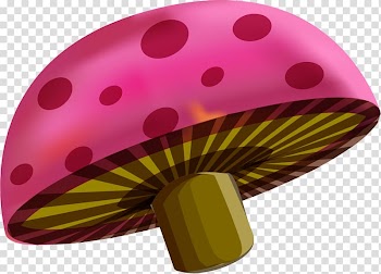 Paper Pink Watercolor painting, Hand painted pink mushroom transparent background PNG clipart