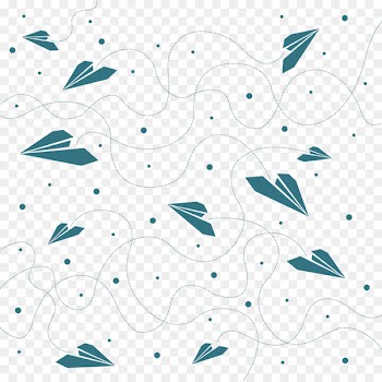 Paper plane Airplane Vinyl group Wallpaper - White paper airplane fly 