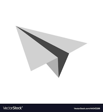 paper plane icon flat