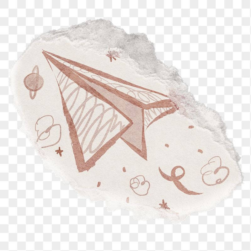 Paper plane png doodle sticker, | Free PNG - rawpixel