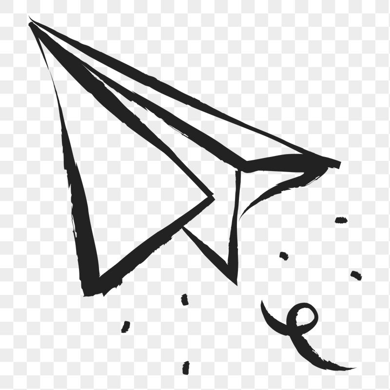 Paper plane png sticker, cute | Free PNG Illustration - rawpixel