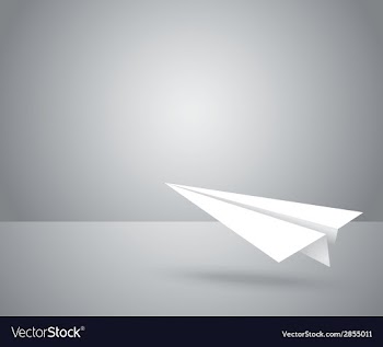  					Paper plane vector image														