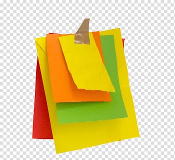 Paper Post-it note Stationery, Color notes transparent background PNG clipart