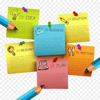 Paper Post-it note Sticker - Color sticky notes 