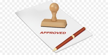 Paper Postage Stamps Icon - Along with paper and pen vector 