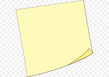 Paper, Postit Note, Cartoon, Yellow, Paper Product PNG
