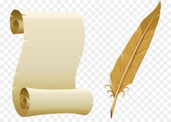 Paper Quill Lake Fern Montessori Academy Parchment Papyrus - Feathers and white 
