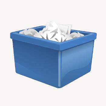 Paper recycling box clipart, illustration | Free Vector - rawpixel