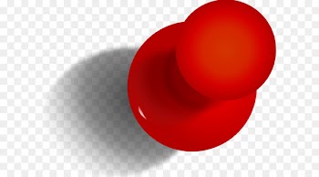 Paper Red Pin Sewing needle - Red Push Pin 