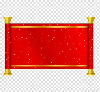 Paper Reel Scroll Red Download HD PNG