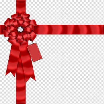 Paper Ribbon Gift Page layout, presentes transparent background PNG clipart