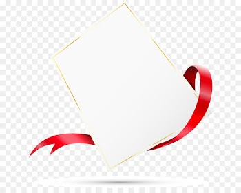 Paper Ribbon - Hand-painted gold frame ribbon pattern 