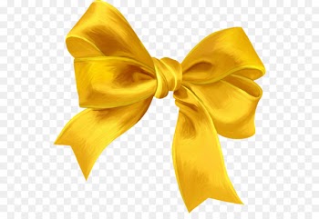 Paper Ribbon Lazo Clip art - Painted yellow bow 