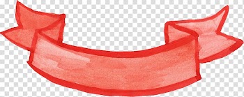 Paper Ribbon Watercolor painting , ribbon banner transparent background PNG clipart