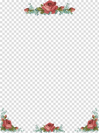 Paper Rose Flower Frames , rose border frame transparent background PNG clipart
