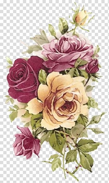 Paper Rose Flower Pink Ceramic, watercolor peony transparent background PNG clipart
