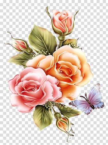 Paper Rose Flower Pink, rose transparent background PNG clipart
