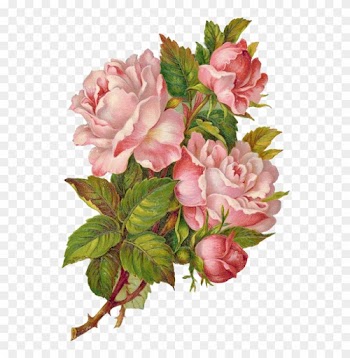 Paper Rose Flower Sticker - Violette Stickers Pink Rose Wreaths