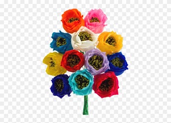 Paper Roses - Bouquet Of Different Colored Roses