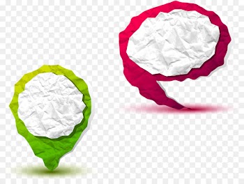 Paper Royalty-free Label Stock photography - Crumpled paper colorful bubbles dialog 