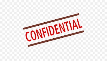 Paper Rubber stamp File Folders - Confidential stamp 