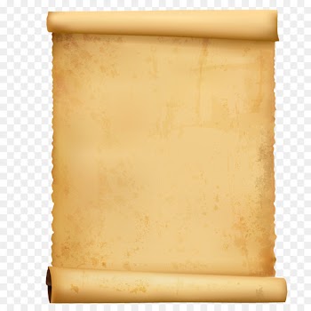 Paper Scroll Computer file - Pale yellow hair old sheepskin rolls 