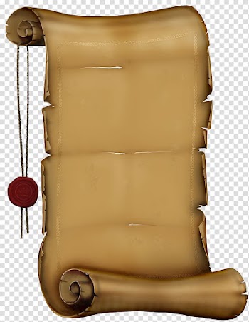 Paper Scroll, golden Scroll Paper transparent background PNG clipart