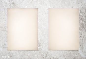 Paper set mockup on marble background | Free stock psd mockup - 578680