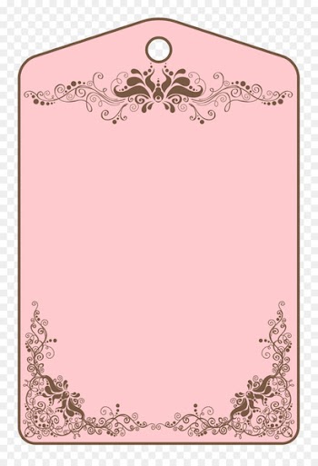 Paper Shabby chic Vintage clothing Pink - Pink pattern tag 