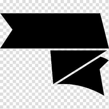 Paper Shape Banner Ribbon, BLACK RIBBON transparent background PNG clipart