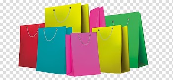 Paper Shopping bag, Colored shopping bags transparent background PNG clipart