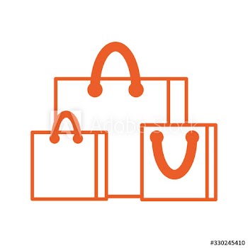 paper shopping bags icon