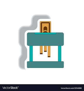 Paper Shredding Machine in vector image
