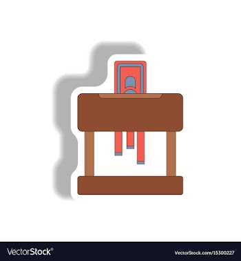 Paper shredding machine in vector image