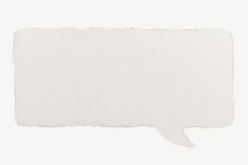 Paper speech bubble mockup, off-white | Free PSD Mockup - rawpixel