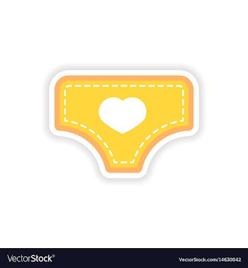 Paper sticker baby pants on white background vector image
