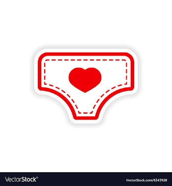 Paper sticker baby pants on white background vector image