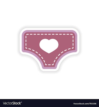 Paper sticker baby pants on white background vector image
